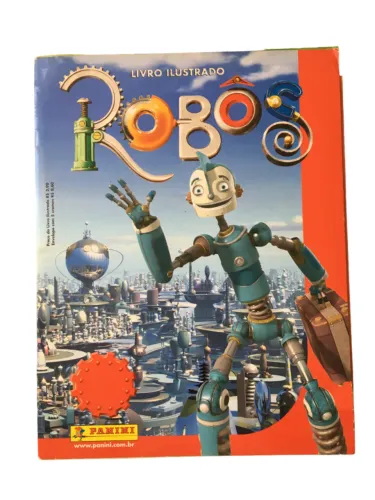 álbum de figurinhas robôs