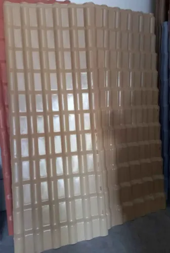 Telha PVC modelo Plan, cor MARFIM, Medida: 2.42x88