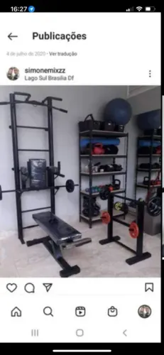 Mesa de Supino , Barras , Anilhas e outros