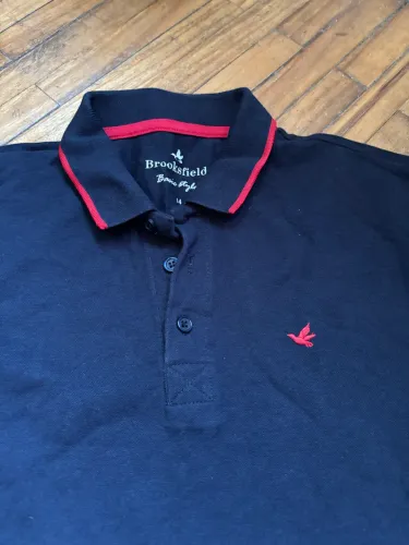 Camisa polo infantil Brooksfield marinho 