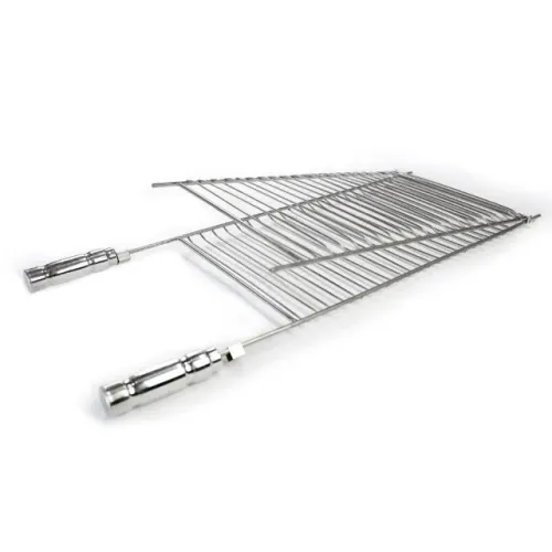 Grelha dupla inox 304 para peixe reforçada e resistente fácil de limpar não enferruja