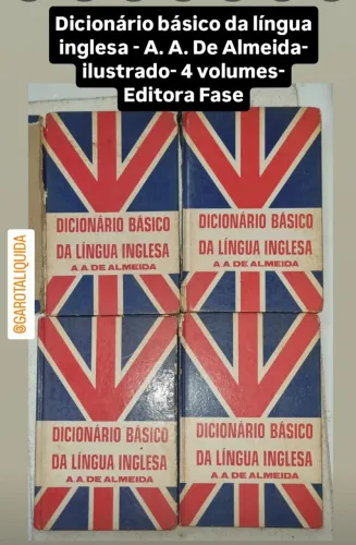 Antiguidade - Dicionário básico da língua inglesa 4 volumes