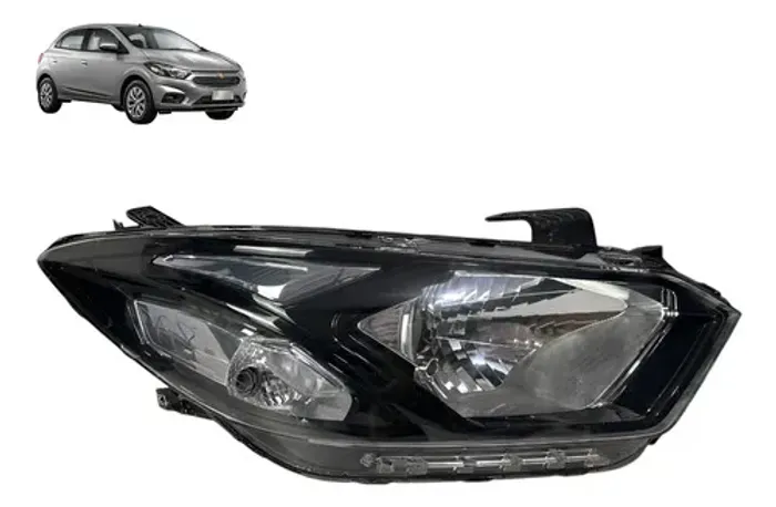 Farol Onix Prisma Lt 2018 2019 Sem Led Direito Original Direito/passageiro