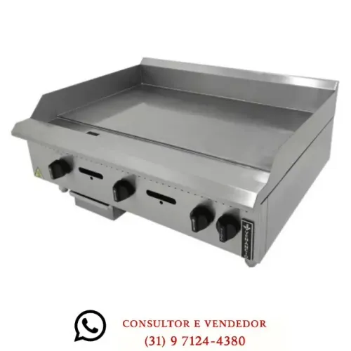 Chapa A Gás 90cm de Mesa Linha Prime Venâncio 19mm de Espessura 