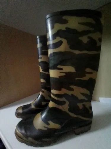 Botas  feminina de Borracha Camufladas , galochas  de chuva 