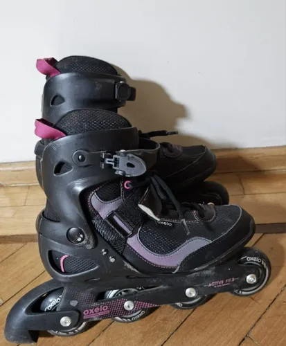 Patins Oxelo Active Fit 3 US 7.5 (37-38 BR) preto