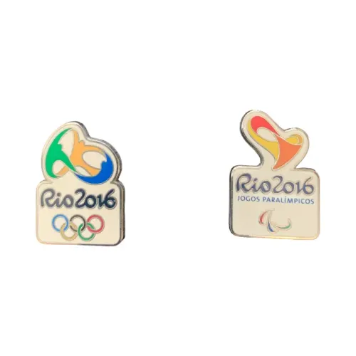 Pins logos recortados Rio 2016 Olímpico e Paralímpico