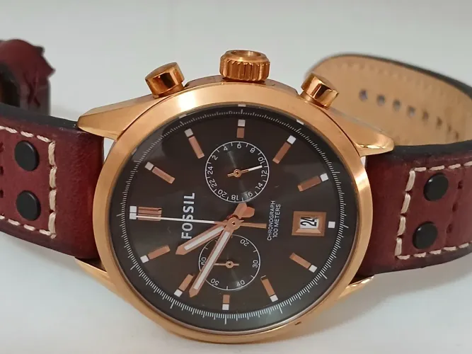 Relógio Fossil Chronograph Masculino bronze ,impecável como novo .