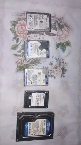 Lote 5 HDs 320GB, 500GB e 1TB 