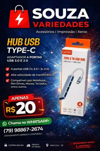 HUB Tipo C para USB