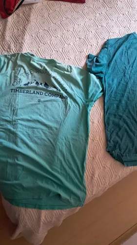 2 Camisetas originais Timberland estonadas tam.gg