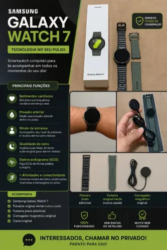 Relógio Smart Watch _ Samsung Galaxy Watch 7 (pouco tempo de uso)