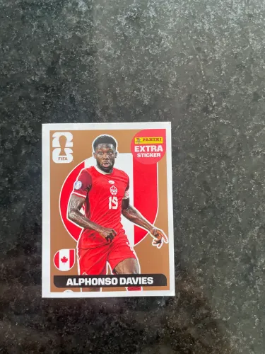 Figurinha Panini Extra Sticker Bronze Alphonso Davies - Copa do Mundo 2026 Rara