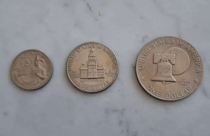 Moedas Comemorativas Bicentenário da Independência doa Estados Unidos