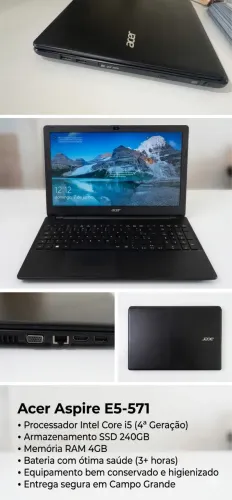 Notebook Acer i5 + SSD (Muito Rápido) - Perfeito para Estudos