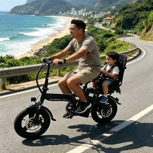 Bicicleta Elétrica Dobrável Para Adultos