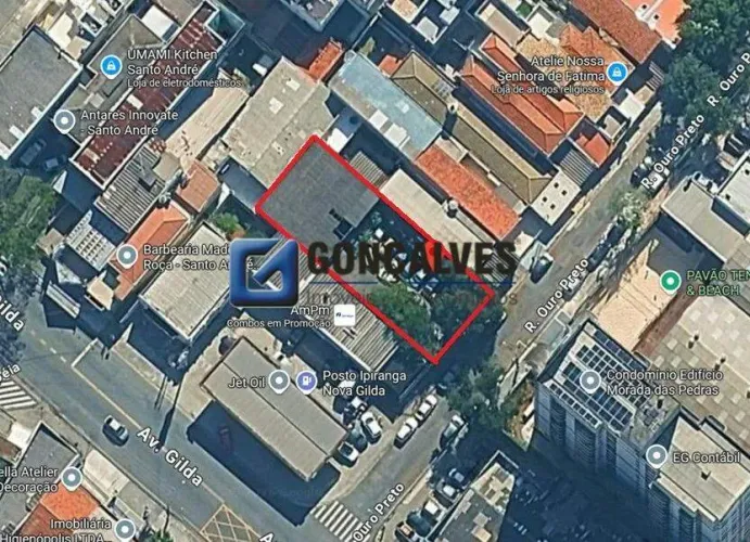 Terreno à venda em Vila Gilda, Santo André  490 m², Residencial/Comercial - 100% plano