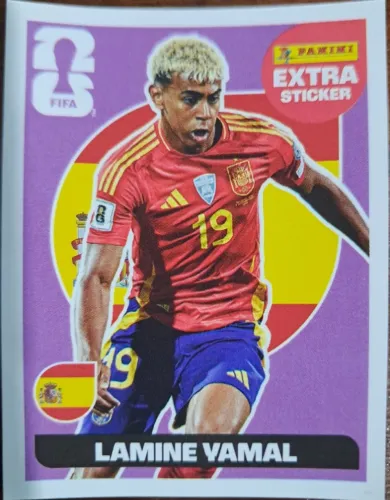 Figurinha Copa do Mundo 2026 Lamine Yamal Legend Regular (Roxa)