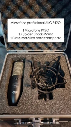 Microfone Condensador AKG Pro Audio P420 COMPLETO