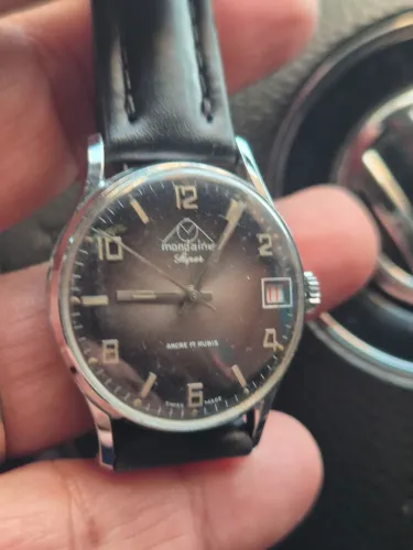 Relógio MONDAINE SUÍÇO À CORDA - IMPECÁVEL