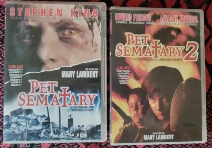 Coleção em DVD Cemitério Maldito 1 e 2(Edição rara com audio em português)