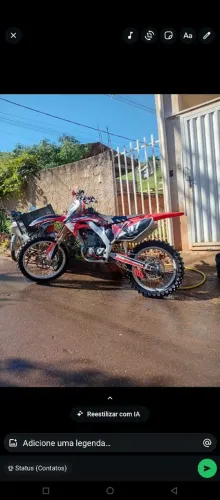 Vendo crf 250 r importada nota fiscal quente moto com motor novo pega demais quente frio