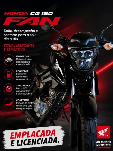 Honda CG 160 Fan 2026 - Excelente Oportunidade