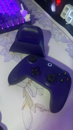 controle 8bitdo ultimate com base de carregamento sem fio cor violeta-escuro