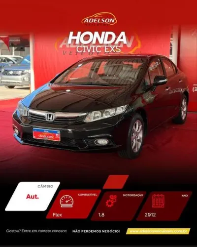 Honda Civic Sedan EXS 1.8/1.8 Flex 16V Aut. 4P 2012