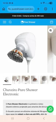 Chuveiro pure shower eletrico 220v