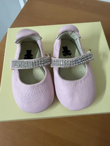 Sapato bebê Paola da Vinci com tiras de strass
