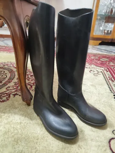Bota de borracha hipismo 100 fouganza, Tam 35/36