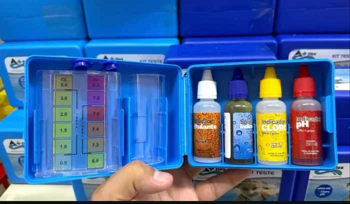 KIT TESTE P/ PISCINA 3 EM 1