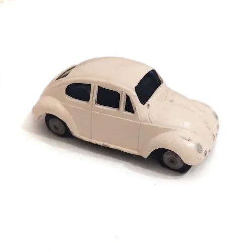 Carrinho Autorama Estrela escala HO Fusca Branco anos 60 Raro retrô