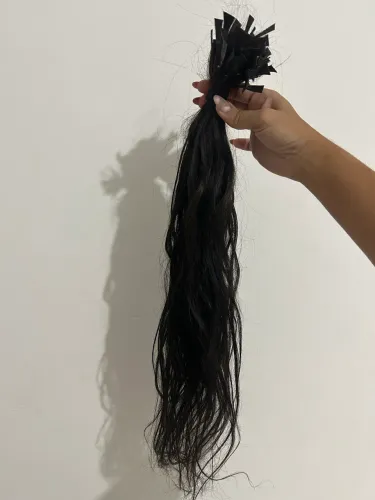 Cabelo humano vietnamita 60cm 140g
