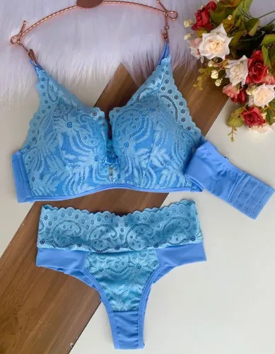 Conjunto de bojo rendado sofisticado do M AO GG