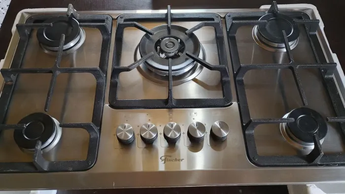 Vendo CookTop inox 5 bocas.. USADO POUCAS VEZES