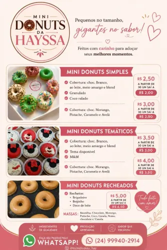 Mini Donuts da Hayssa