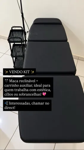 Maca estética + carrinho auxiliar