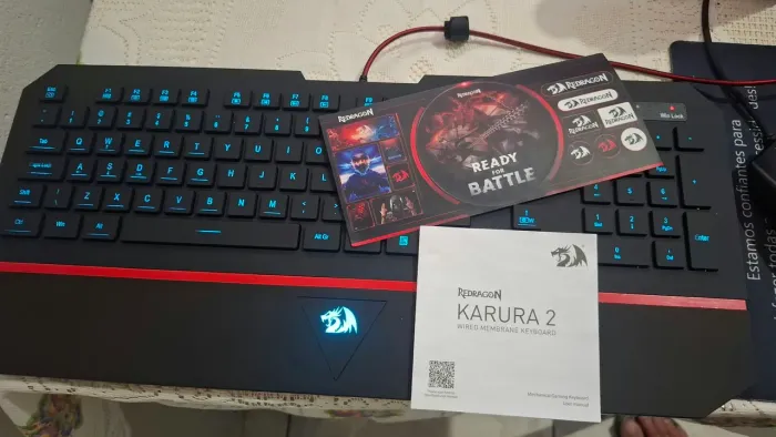 Teclado Gamer Redragon Karura 2 RGB Preto