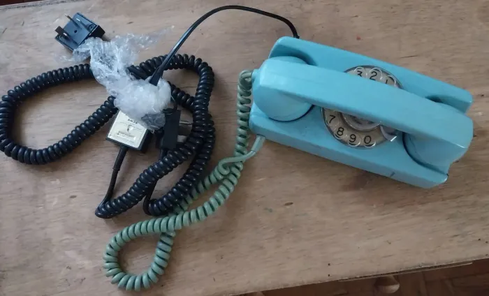 TELEFONE ANTIGO AZUL