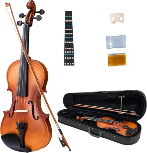 Violino 4/4 Iniciantes Regulagem Cavalete Estandarte Alma Harmonia Ideal Ressonância