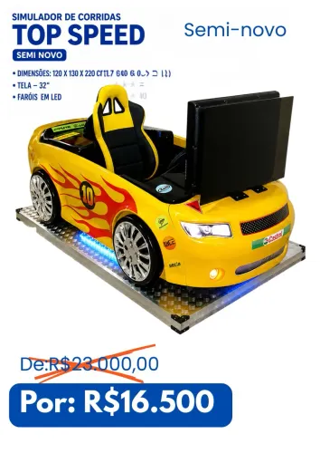 Simulador de carro- Brinquedos para Buffet