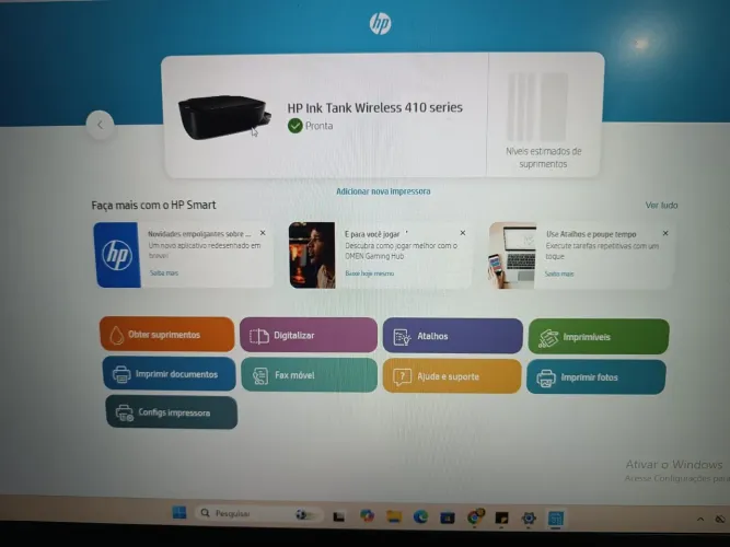 Multifuncional impressora HP Ink Tank wireless 410