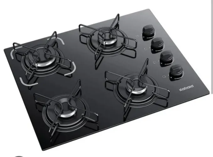 COOKTOP NOVO Fogão 4 bocas a gás Preto