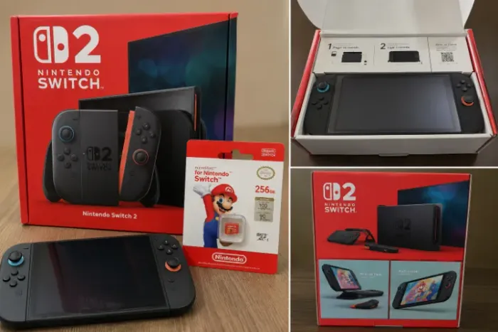 Nintendo switch 2 256gb + cartão de memória original nintendo 256gb + case original