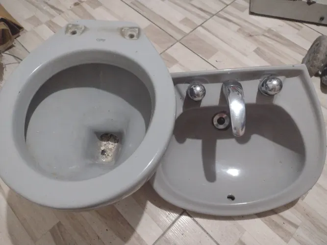 Vaso sanitário e pia