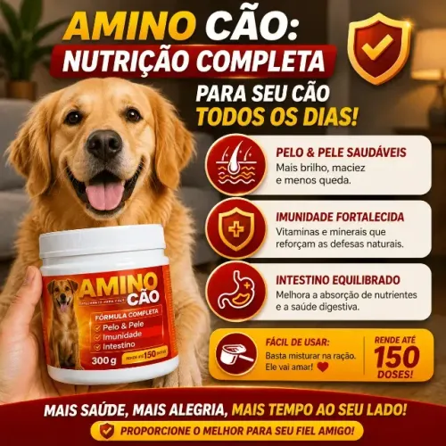 Suplemento alimentar PET Aminocão 300g