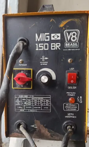 Máquina de solda mig Soldadora V8 Brasil MIG 150BR