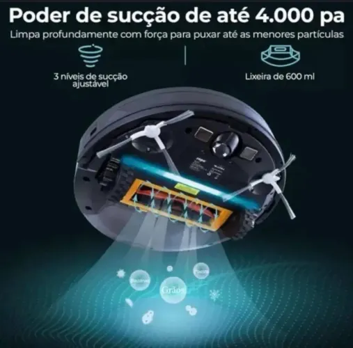 Robô aspirador ropo glass 4